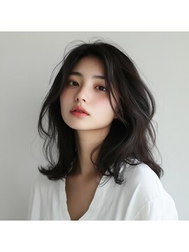 ルララドゥ 【暗髪】くびれミディアム