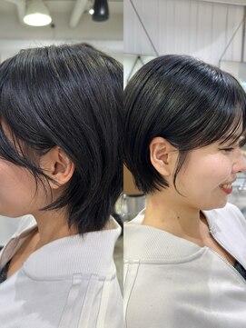 メモリーズ 表参道(Memories) 骨格補正の丸みショート×サイドバングで360°美シルエット♪