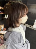 【札幌円山】レイヤーボブ/ベージュカラー/透明感カラー