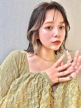 ジェム(GEM) アプリコットオレンジ/ピンクカラー/フェザーショート★28