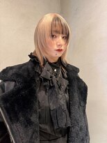 ペレ 梅田(PELE) イメチェン/ピンクベージュ/アンブレラカラー/前髪/梅田