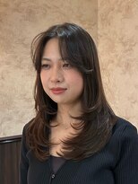 ロンド 銀座(Lond)&nbsp;◎ ハッシュレイヤーミルクグレージュ/韓国巻き/顔周りカット123