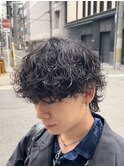 リバースセンターパート/ニュアンスパーマ/ダウンバング/MEN'S◎