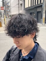 ノイセルヘアー(Noisyle Men's hair) リバースセンターパート/ニュアンスパーマ/ダウンバング/MEN'S◎