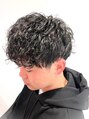 アズールサン 草加西口店(azule-sun)&nbsp;ツーブロックのマッシュにスパイラルパーマ！濡れ感で雰囲気up