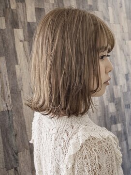 リゾートヘアー(Resort Hair) 透明感ベージュ外ハネボブ♪