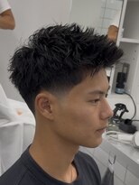 グルーマーズクレッジ 渋谷店(GROOMER/S CREDGE)&nbsp;テーパーウォーリアカット　スパイキーショート