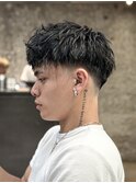 ウォーリアカット×テーパーフェード×メンズ刈り上げ×海外ヘア