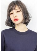 『 グレージュ  ×  毛束感 』外国人風 小顔切りっぱなしボブ ☆