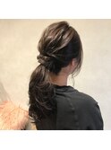 やわらかアレンジポニーテール