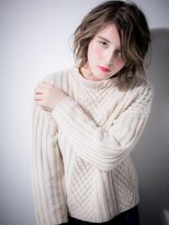 カバーヘア ブリス 大宮西口(COVER HAIR bliss)&nbsp;個性的インナーカラー＆ルーズカール大人ボブs大宮10代20代30代