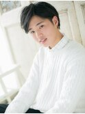 *CUORE水戸*くせ毛風パーマのセミウエットサイドパートショートb