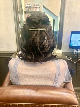 ジョージグランデ(JO-JI grande) 結婚式 二次会 パーティー お呼ばれヘアセット ゆるふわボブ