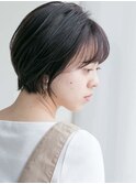 【小顔クールショート×ブルーアッシュ】