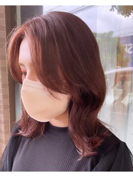 シールドヘアプロデュース(C’LD hair produce) [C'LD]韓国風レイヤー×ブリーチ無しピンク