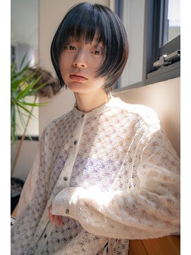 ローカル(Local) jr塚本駅/local /大人ショート/透け感マッシュウルフ