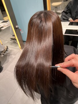 ロンドメリア 天神大名店(Lond Melia) ★大人ガーリー艶髪チョコレート髪質改善★ #髪質改善#縮毛矯正