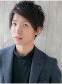 清潔感あるヘーゼルベージュ束感ルーズこなれヘアh仙台