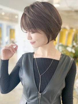 ロンドエニカ 大宮(Lond enika) 前髪パーマアッシュカラーレイヤーロンググレーベージュ[大宮]