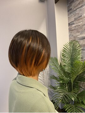 アチェロプラス 幸手店(acero+) オレンジインナーカラー♪