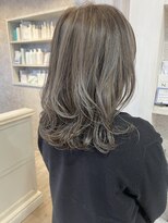 キャアリー(Caary) 福山Caaryブリーチダブルカラーハイライトオリーブベージュ20代