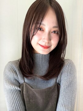 ガーデン ムサシコスギ(GARDEN MUSASHIKOSUGI) まとまるストレートミディアム レイヤー モノグレージュ