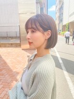 アンバー 池袋(amber)&nbsp;切りっぱなしボブ/美髪/ピンクブラウン[池袋駅]