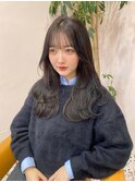  アッシュ/グレージュ/韓国ヘア/渋谷/レイヤー/顔まわり