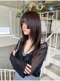 ◇髪質改善姫レイヤーカット/暗髪カラー/就活カラー