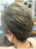 40代50代60代　白髪染めショートレイヤー2C【リベーヌ＋野入】　