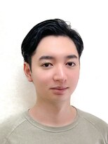 黄ぐまくん美容室 メンズ ショート サイドパート