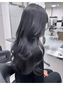 【透明感抜群】 韓国黒髪 #シールエクステ