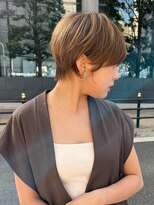 ワンバイジエクト 梅田&nbsp;【似合わせカット】フェザーショート/細めハイライト/ショート