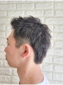 ツーブロックシャギーショート