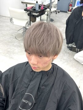 ブラウン(Brown) メンズ/ミルクティーベージュ