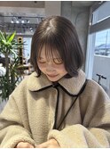透明感ラベンダーグレージュ