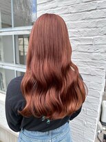 エクファ ヘア シェリル 草津 南草津店(ex-fa hair cherir)&nbsp;くびれヘア/アプリコットオレンジ/夏のヘアアレンジ/南草津