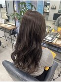 暗めカラー　デザインカラー　アッシュブラウン