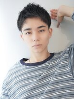 フラッグヘアー 博多駅前店(Flag HAIR) メンズアップバングショートツーブロ