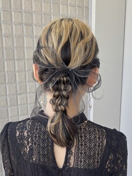 オッジバイケンジ(oggi by KENJE) 【亜衣莉】結婚式ヘア/横浜ヘアアレンジ/編み下ろし/ローポニー