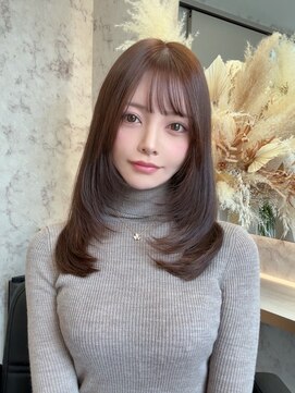 ラピス 新宿(Lapis) 【lapis新宿】セミレイヤーカットのチョコブラウン