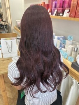 メルク ユニ(merc.uni) 11.30 イルミナカラーでツヤ感、ピンクレッドカラー