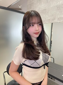 天神美容室 ハッシュカット×小顔レイヤー×韓国風巻き×髪質改善