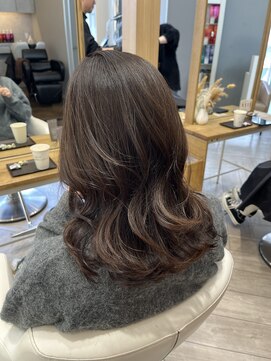 アヴァンス 広島本通店(AVANCE.) 着物ヘア/大人ガーリー/ダークアッシュ/似合わせカット