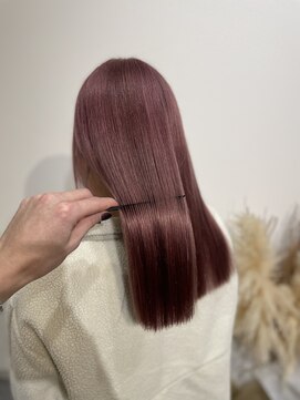 パプスドコワフュール 甲子園口店(Pap's de coiffeur) 西宮美容室/甲子園口美容室/パプス甲子園口/ピンクベージュ