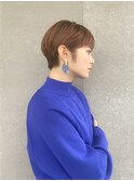 ハンサムショート/丸みショートボブ/20代30代40代50代/顔周り