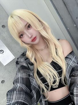 インク 渋谷(INK.) ミルクティーブロンドニュアンスウルフワンホンレイヤー渋谷