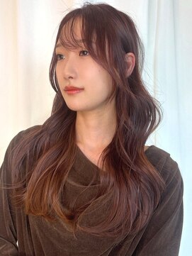 ヘアメイク ミチ 富田店(HAIRMAKE MICHI) フェミニン ゆるふわウェーブ ショコラベージュ 透明感カラー