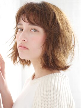 アース 国立店(HAIR&MAKE EARTH) 外国人風ゆるウェーブボブ【EARTH国立店】