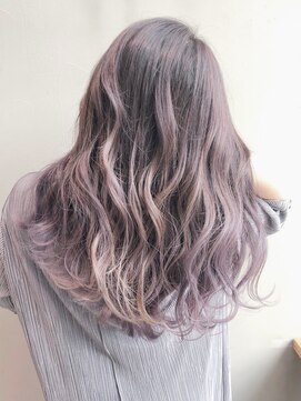 アルバム 銀座(ALBUM GINZA) ミルクティーピンクレイヤーロングデザインカラー_ba295002a